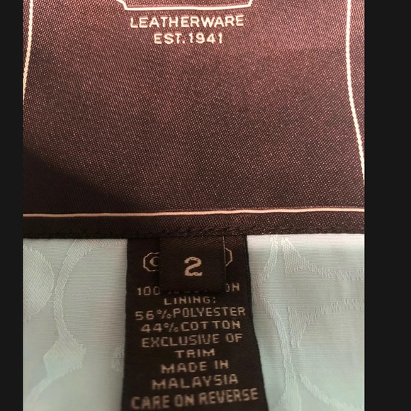 Y2K Coach Long Coat w/ Logo Lining in Tiffany Blue - Picture 9 of 11